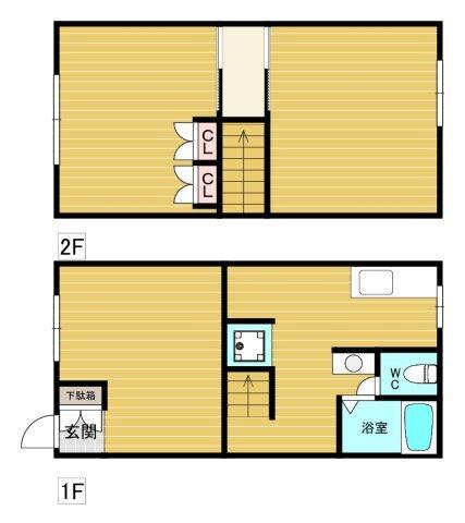 米田ハイツ 間取り図画像