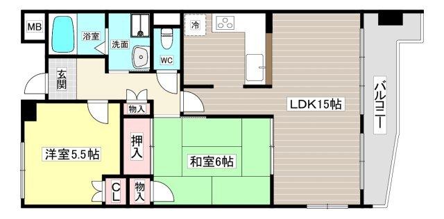 パティオ協和 間取り図画像