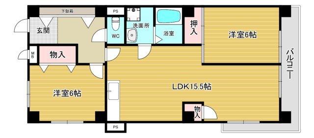 クリスタルパレス 間取り図画像