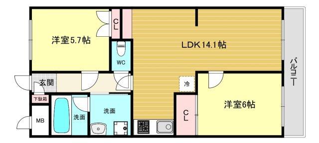 ＩＯ甲子園一番館 間取り図画像