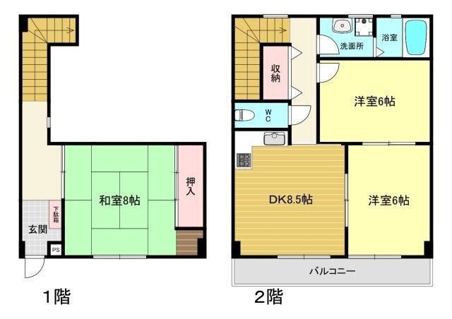 グロース甲陽園 間取り図画像