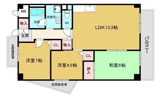 サニーシャトレ 間取り図画像
