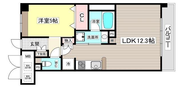 クオーレ西宮北口Ⅱ 間取り図画像