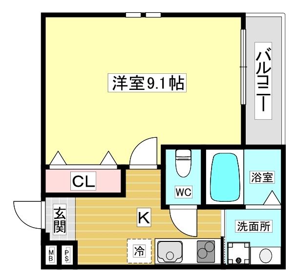 フジパレス西宮段上町 間取り図画像
