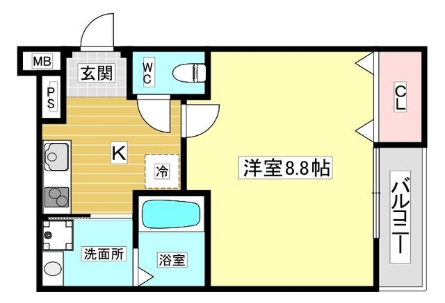 フジパレス西宮段上町 間取り図画像