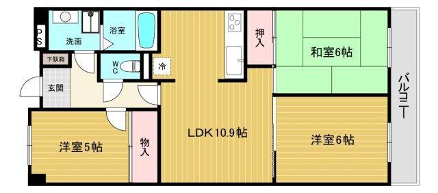 エルドラード上ヶ原２番館 間取り図画像