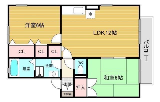 アンジュール 間取り図画像