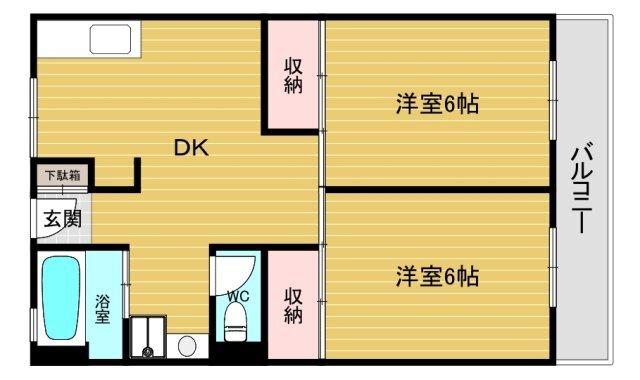 大三マンション 間取り図画像