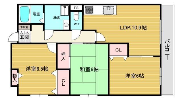 グランツＯＫＡＭＯＴＯⅦ 間取り図画像