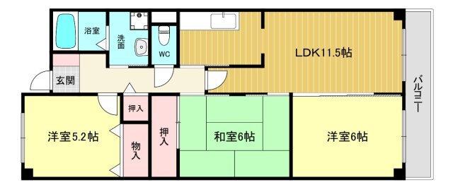 Ｆｉｇ　Ｔｒｅｅ２号館 間取り図画像