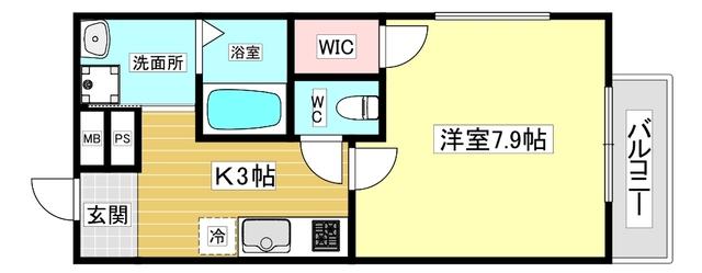フジパレス西宮北口Ⅲ番館 間取り図画像