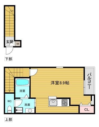 あんしん+ＶｅｒＭ五ケ山22-2001 間取り図画像