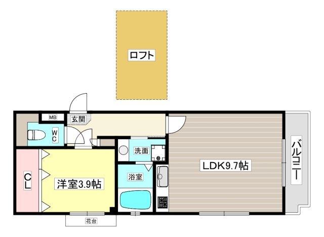 メゾン高松Ⅲ 間取り図画像