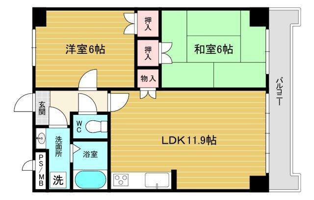 西宮市大屋町マンション 間取り図画像