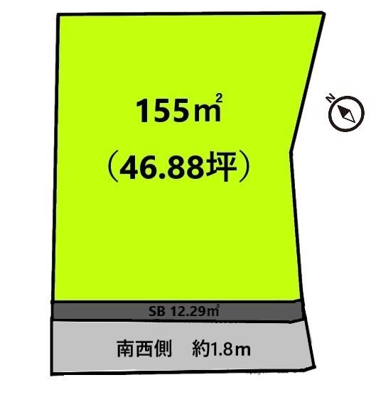 土地面積：155㎡