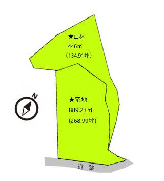 対象地は2筆になります