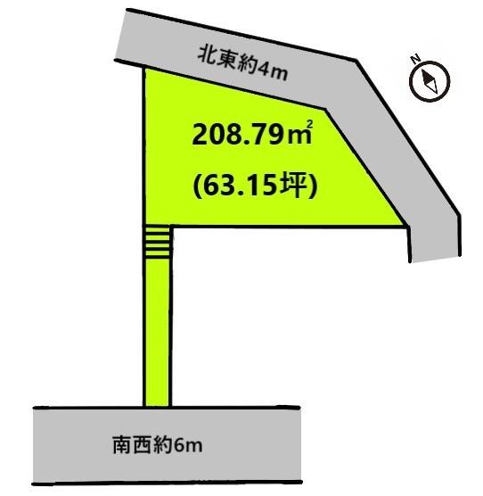 土地面積：208.79㎡