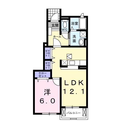 グランシエルⅠ（103） 間取り図画像