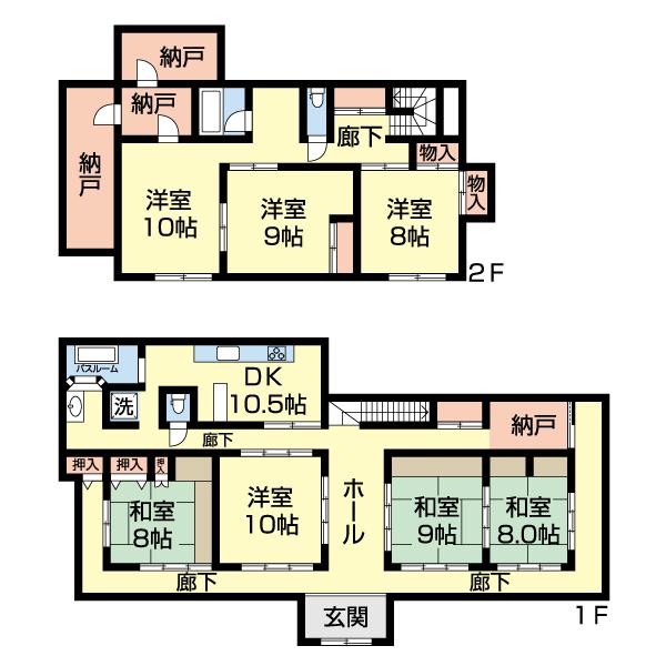 大網白里市萱野戸建 間取り図画像