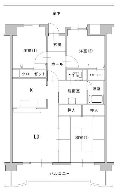 シティファミリー稲永 間取り図画像