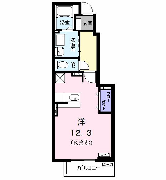 ティーズハウス（103） 間取り図画像