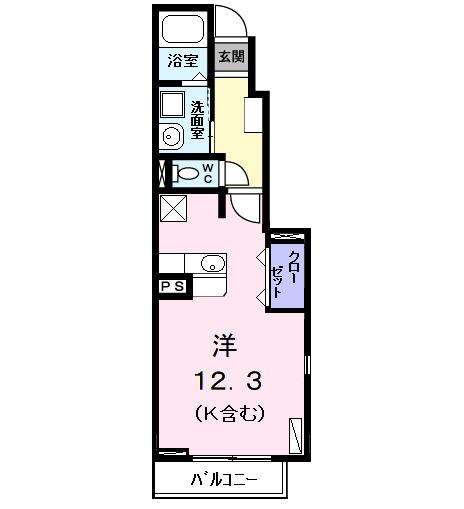 クレメント花塚（101） 間取り図画像