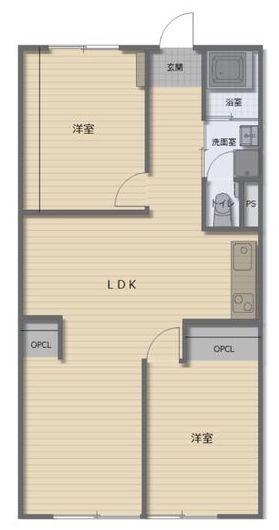 蜆橋ハイツ（102） 間取り図画像