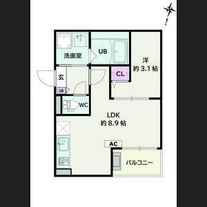 Jack higashimatabe 1 間取り図画像