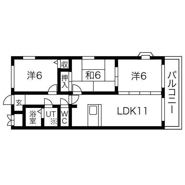 レンダイスクウォッタ 間取り図画像