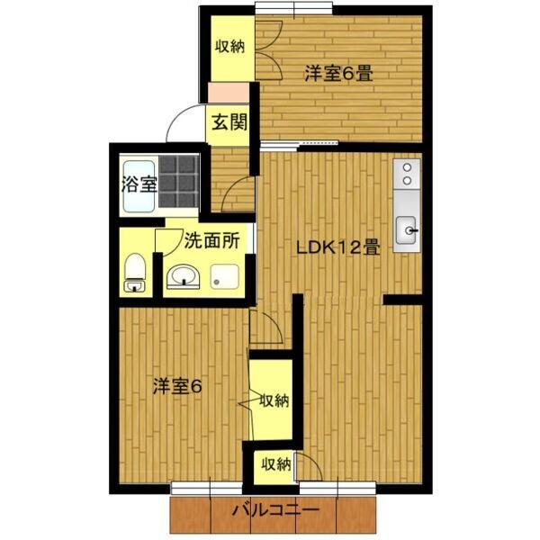 ヴァンベール鳴海A棟 間取り図画像