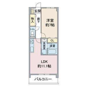 ホワイト ドエル 道徳 間取り図画像