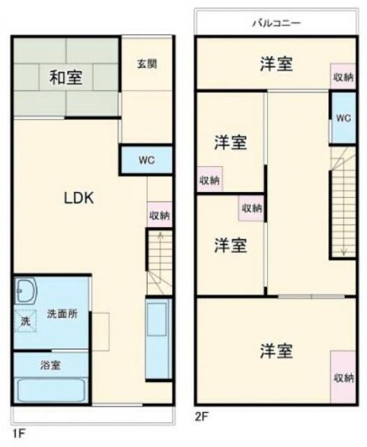 名古屋市港区入場一戸建 間取り図画像
