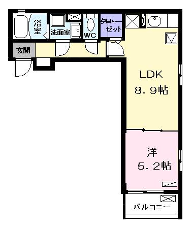カーサ川前（102） 間取り図画像
