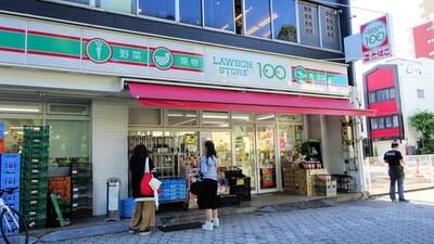 ローソンストア100築地口店：214m