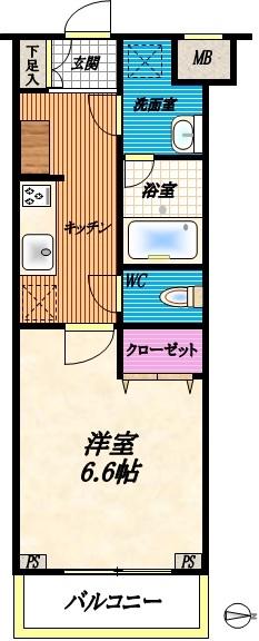 スカイコートパレス千川 間取り図画像