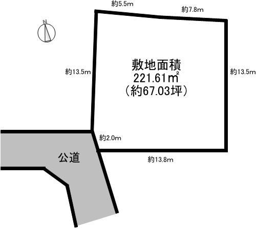 阿久比町大字板山　土地 区画図