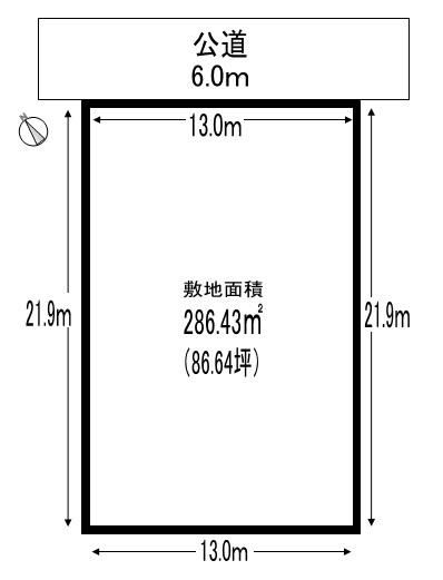 長久手市長配3丁目土地 区画図