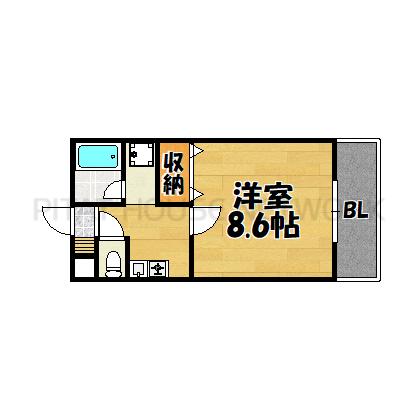 西向きバルコニー
