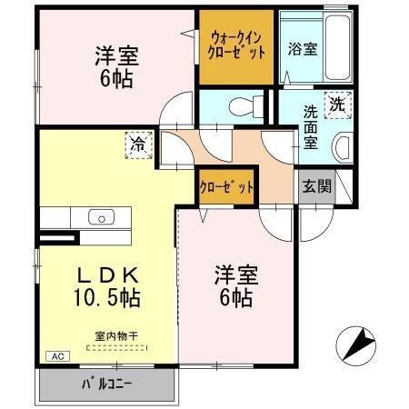 エスポワールＫⅣ（201） 間取り図画像