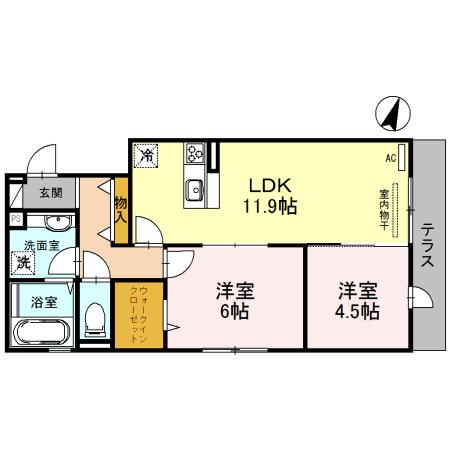 プリズム（102） 間取り図画像