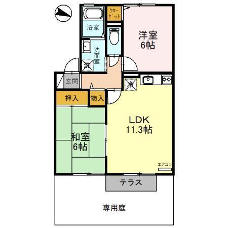 アゼリアパレス　ＥＡＳＴ（103） 間取り図画像