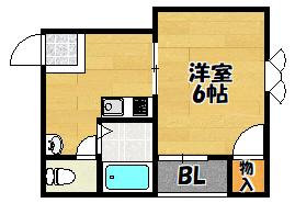 アンビエント三箇（103） 間取り図画像