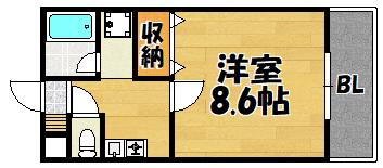 西向きバルコニー