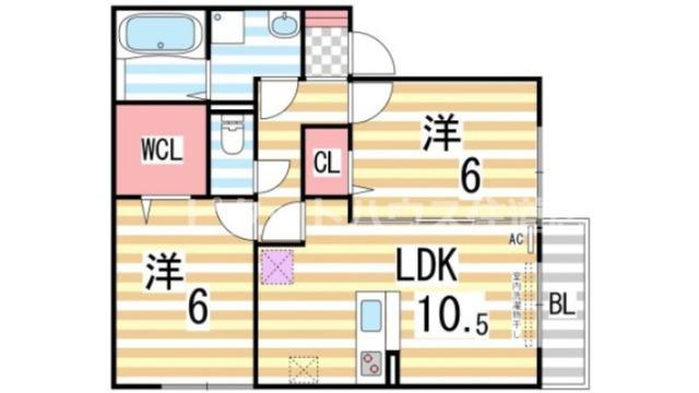エスポワールKⅣ（201） 間取り図画像