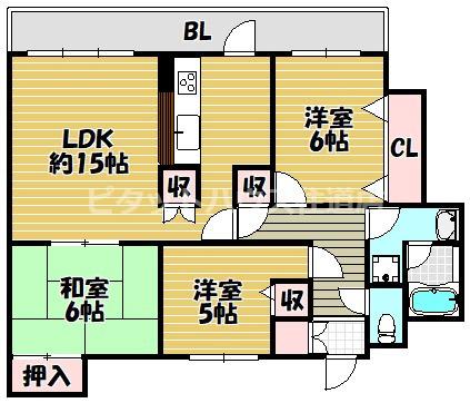 タージパレス（202） 間取り図画像
