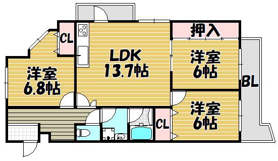 間取図(平面図)