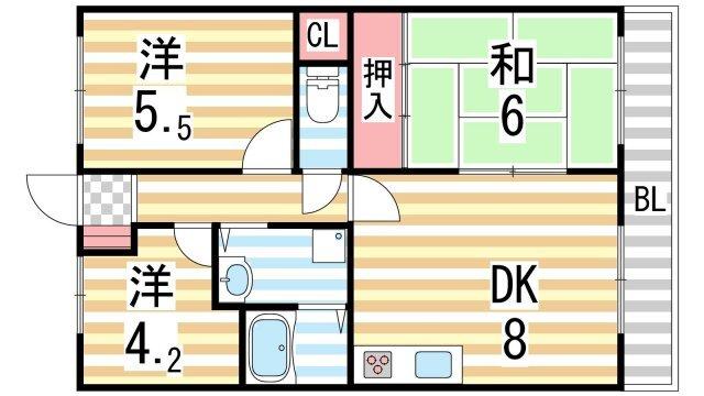 ベルヴェデール大東（106） 間取り図画像
