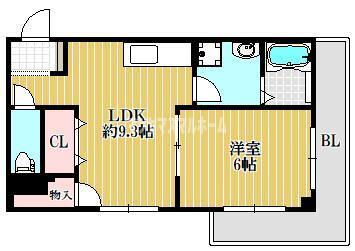 メゾンかわむら（3E） 間取り図画像