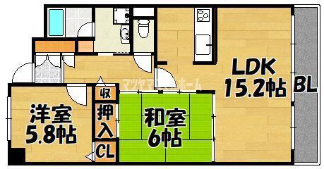 カーサリーヴァ（503） 間取り図画像