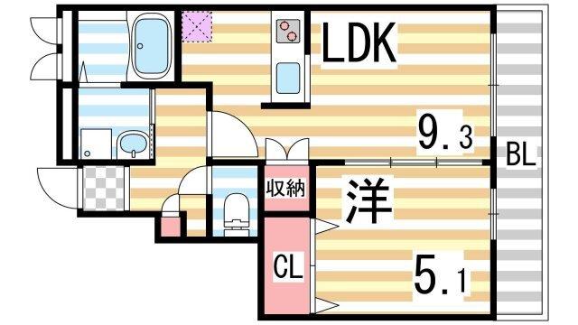 アムールコンフォルターブル 間取り図画像